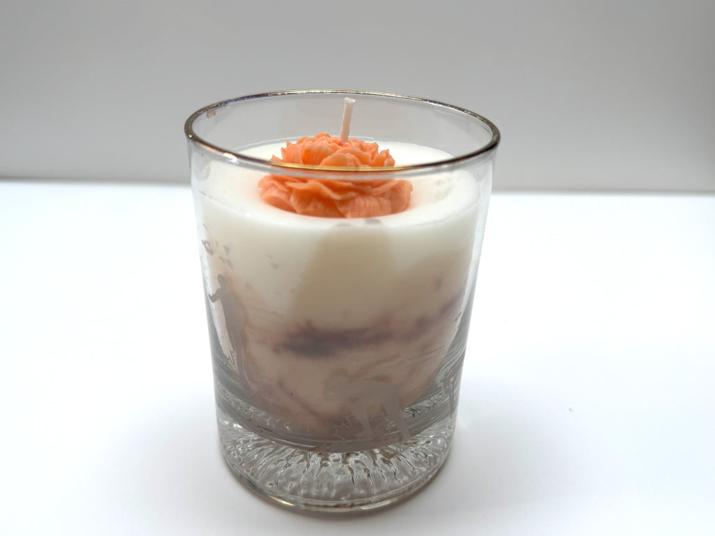 HANDMADE GLASS CANDLE