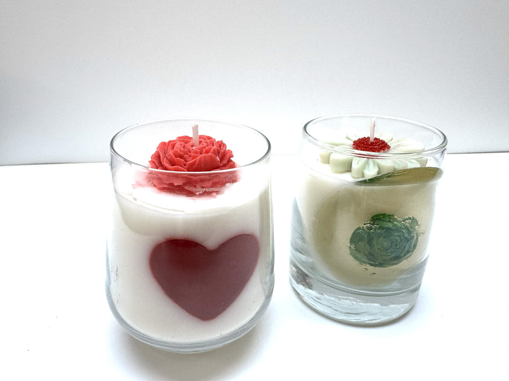 HANDMADE GLASS CANDLE